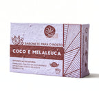 Sabonete facial coco e melaleuca 90g 100% Natural Lixo Zero