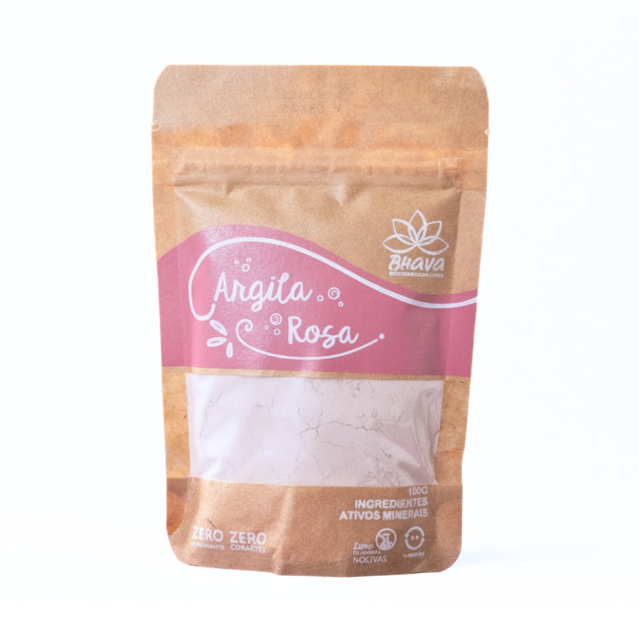 Argila rosa 100g - 100% Pura