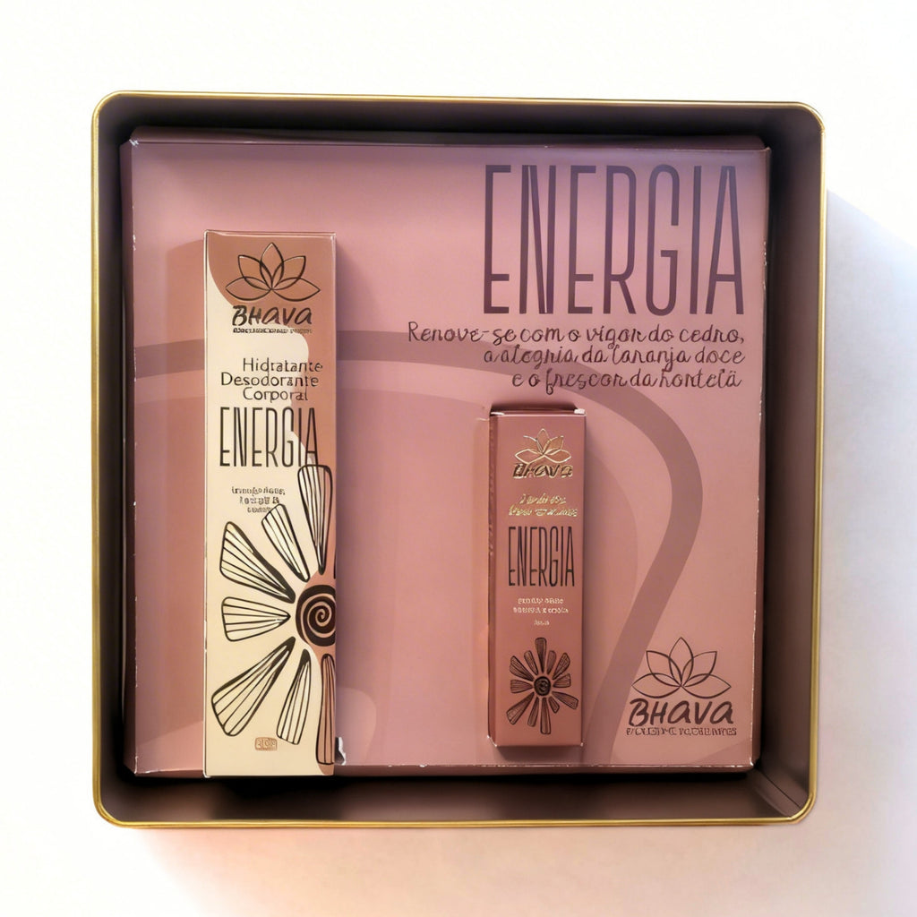 KIT ENERGIA - hidratante e blend aromatico 100% natural