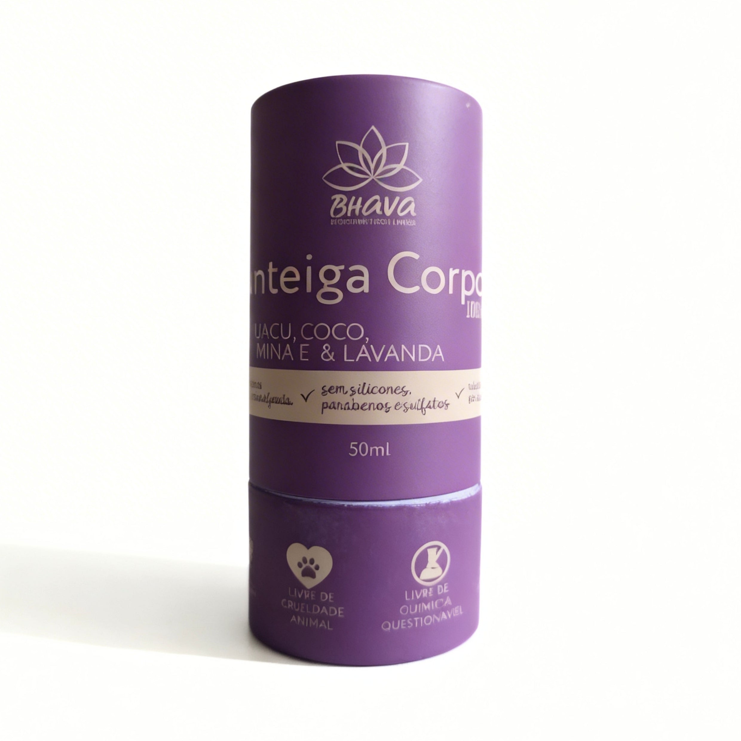 Manteiga Corporal Bastão 100% natural 50ml - Zero Plástico