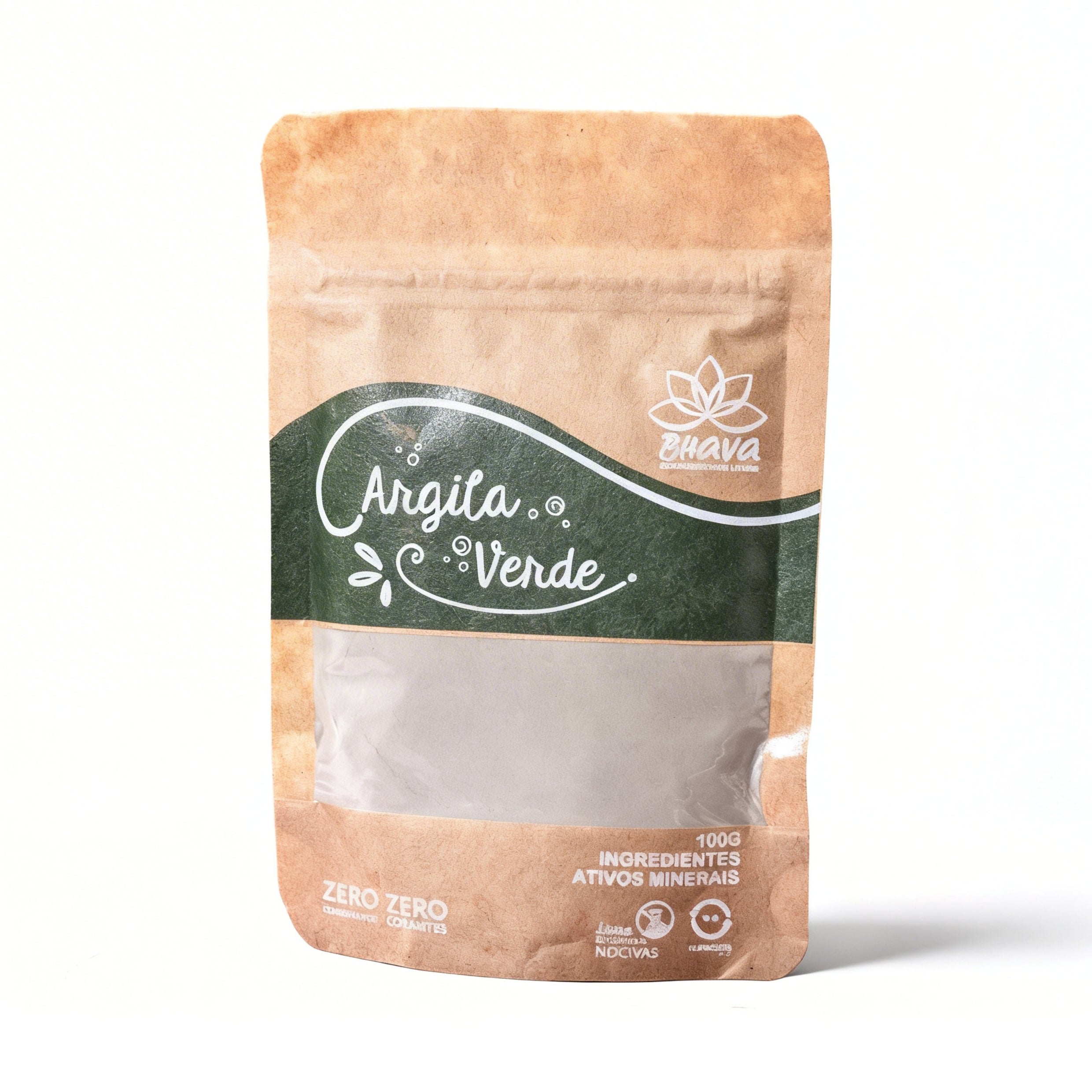Argila verde 100g - 100% Pura