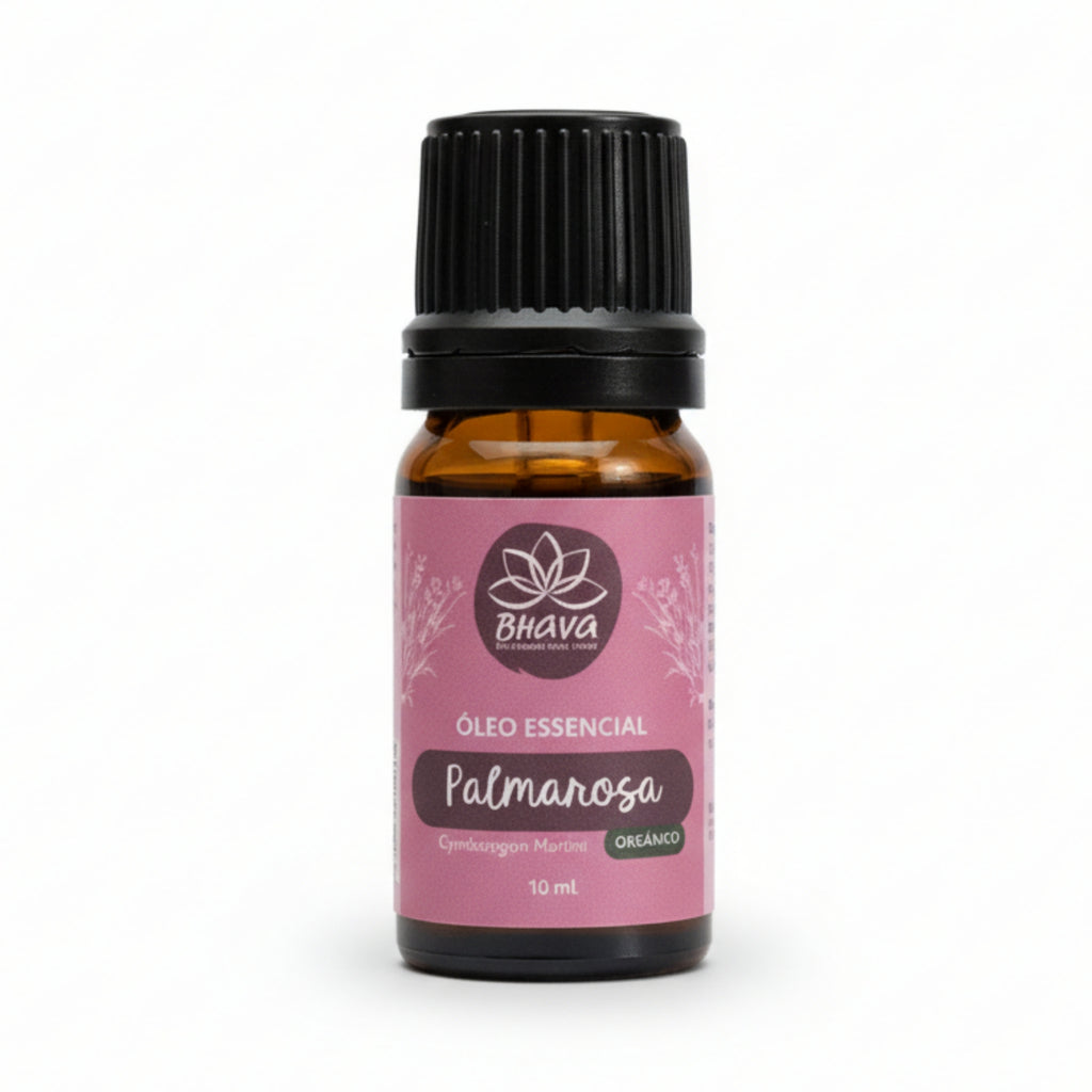 Óleo Essencial de Palmarosa Orgânico 10ml - 100% Puro