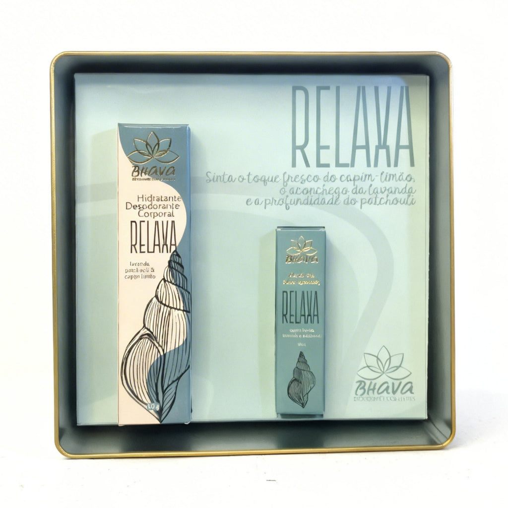 KIT RELAXA - hidratante e blend aromatico 100% natural