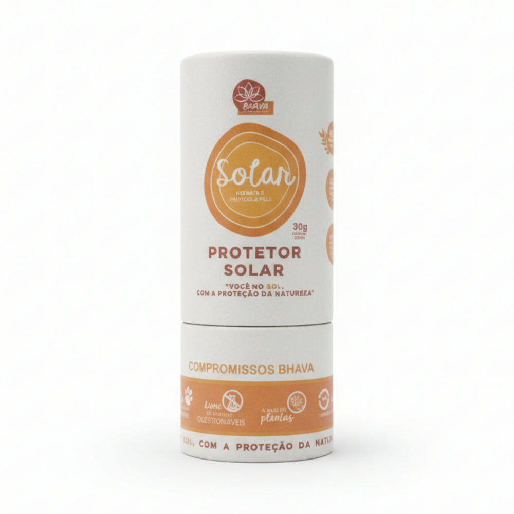Protetor Solar em Bastão FPS50 100% Físico 30g -  Zero Plástico