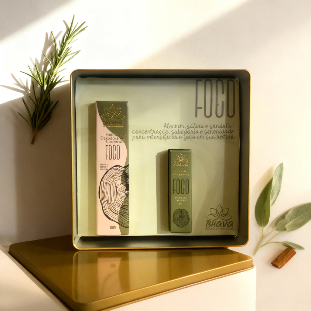 Kit Foco - hidratante e blend aromatico 100% natural
