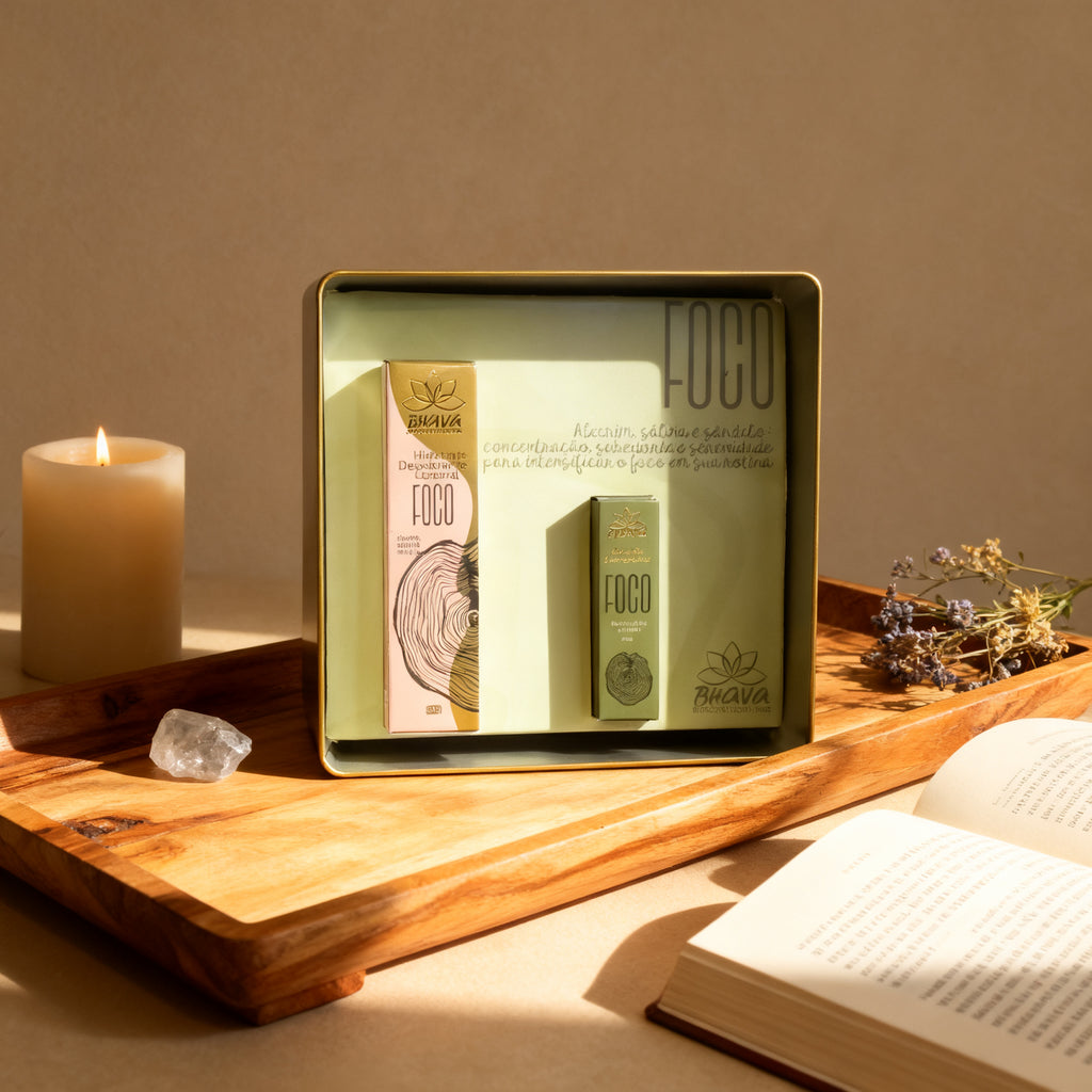 Kit Foco - hidratante e blend aromatico 100% natural