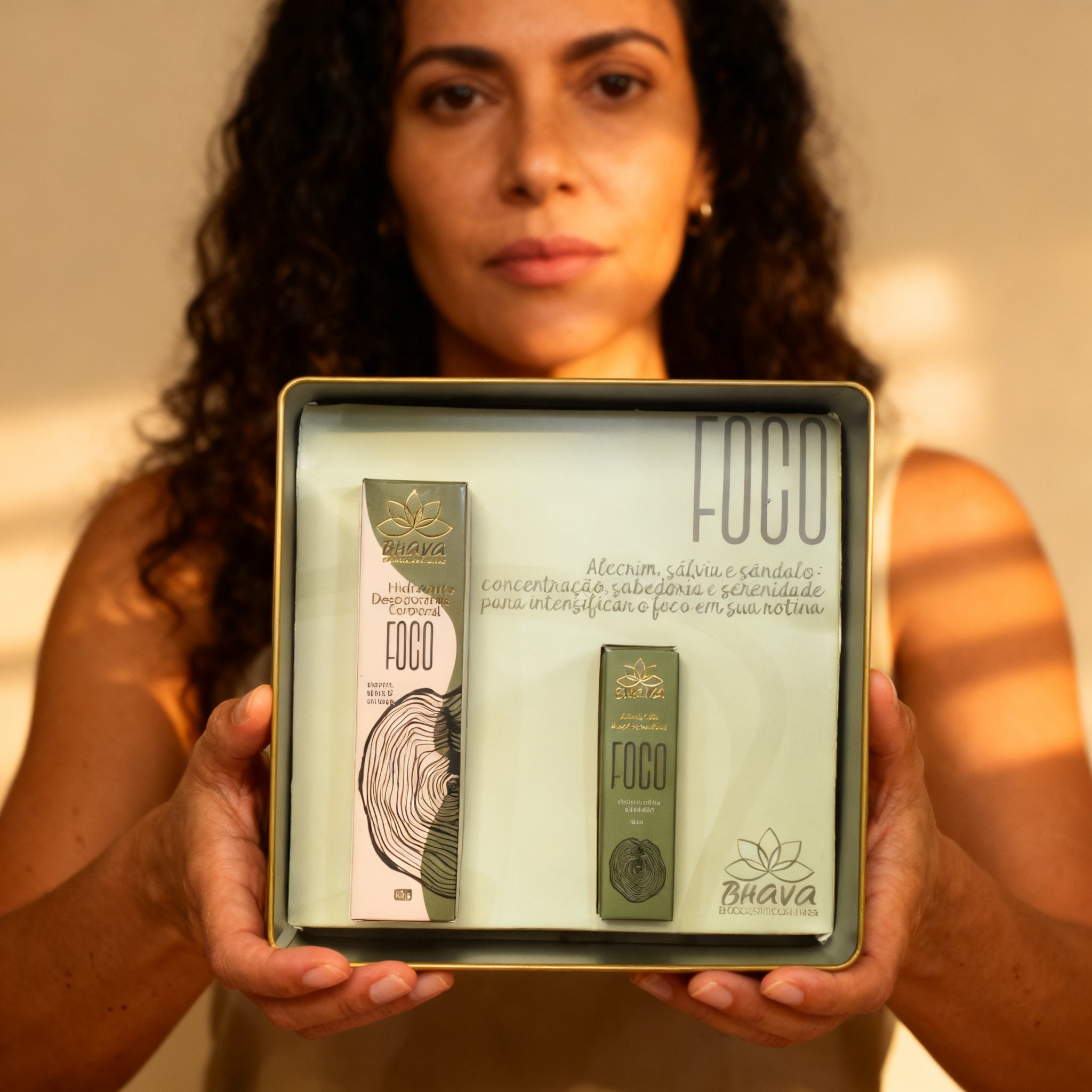 Kit Foco - hidratante e blend aromatico 100% natural