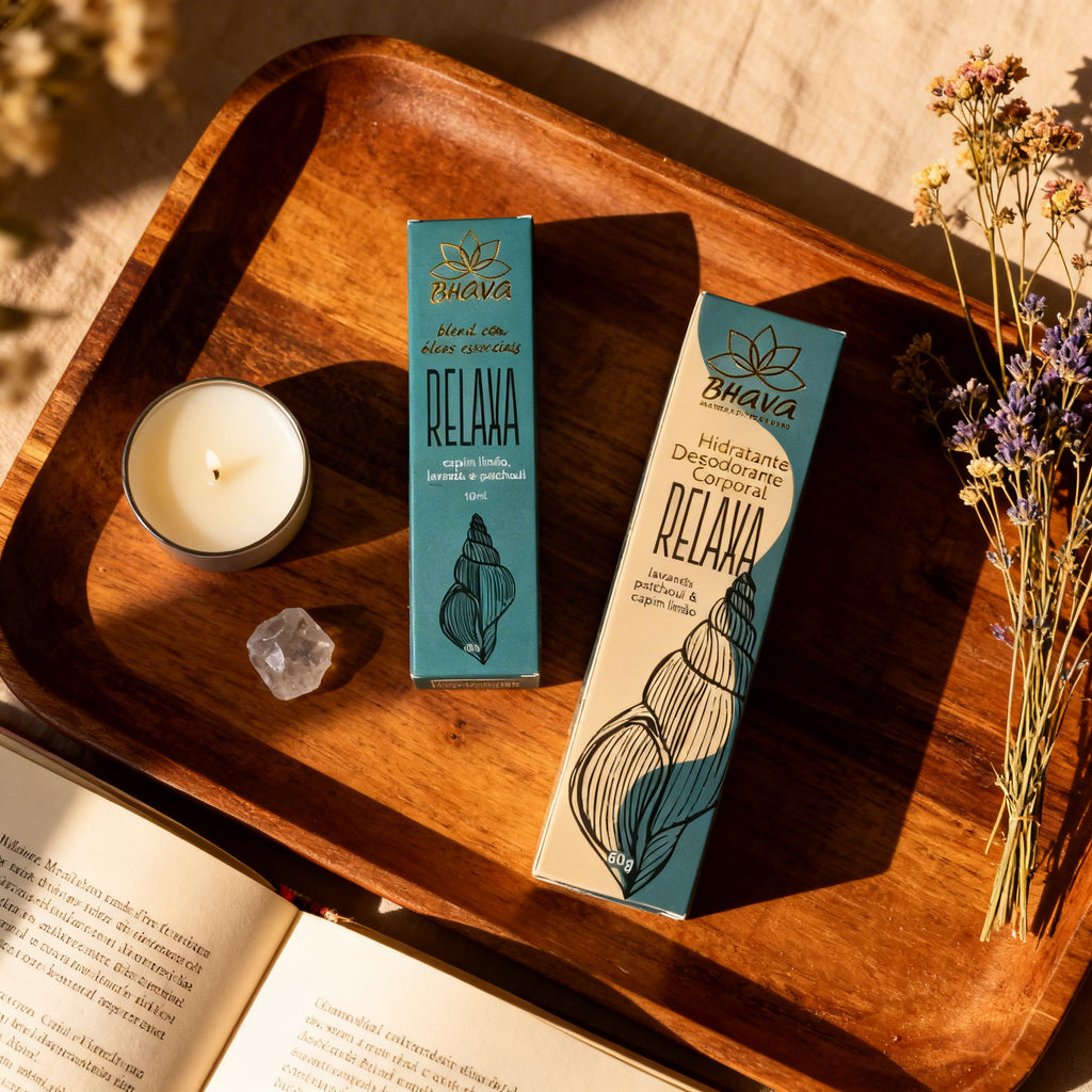 KIT RELAXA - hidratante e blend aromatico 100% natural