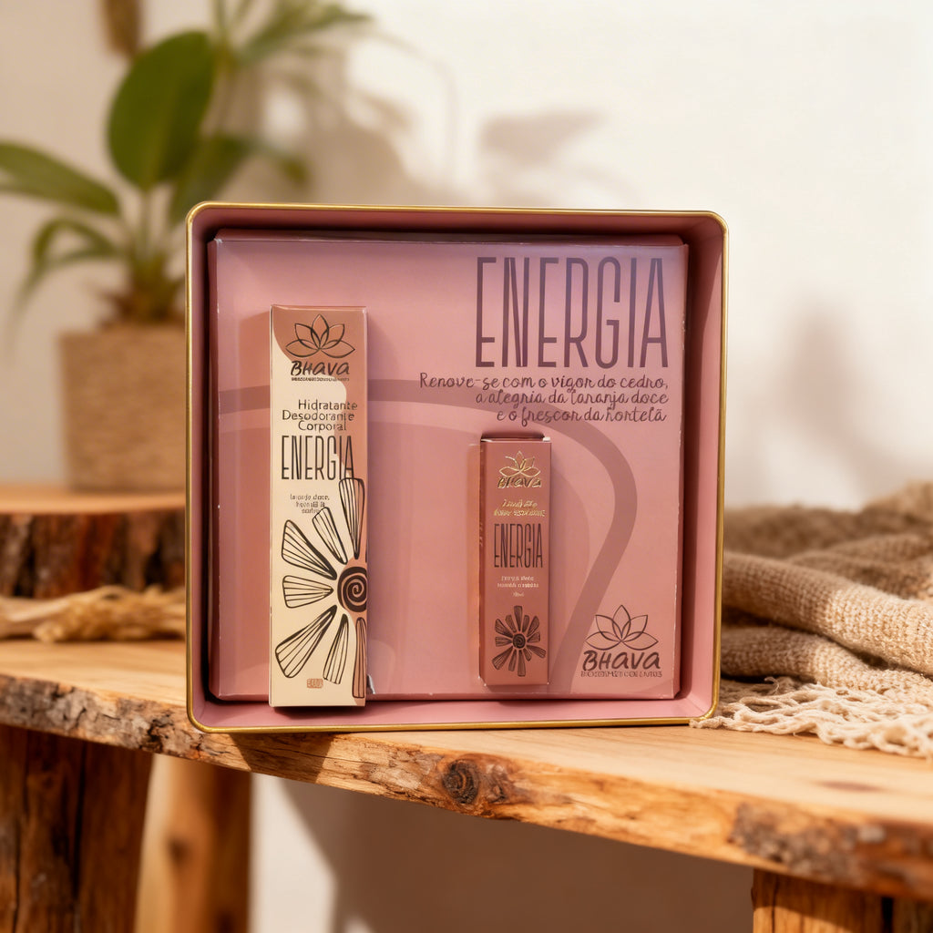 KIT ENERGIA - hidratante e blend aromatico 100% natural