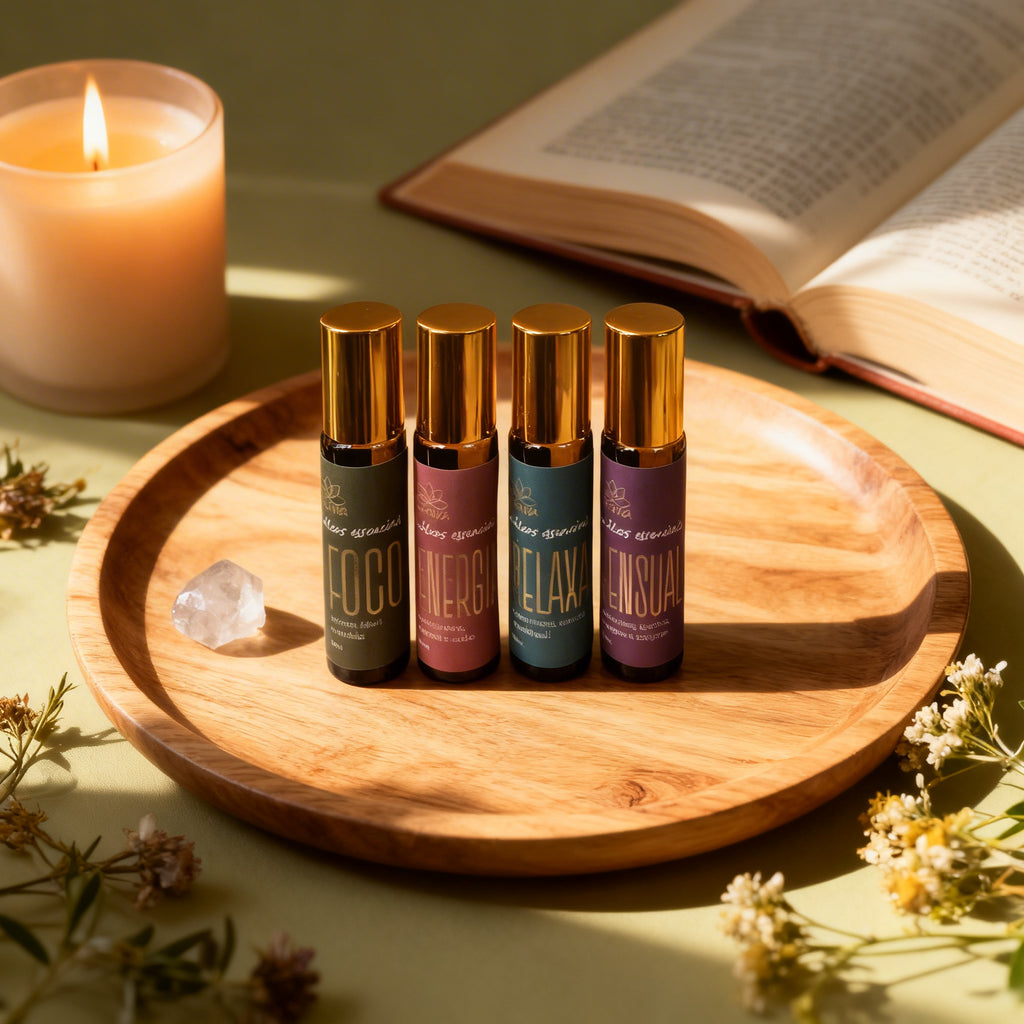 Kit Família Roll-on Foco, Energia, Relaxa & Sensual 100% Natural