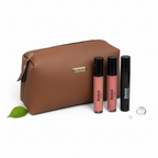 Kit Maquiagem 100% Natural - Gloss & Máscara + Necessaire