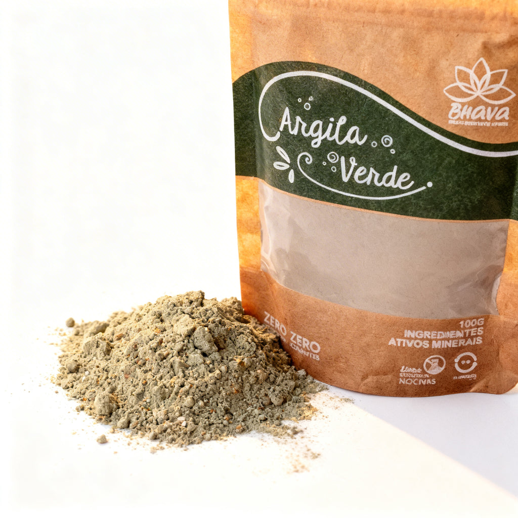 Argila verde 100g - 100% Pura