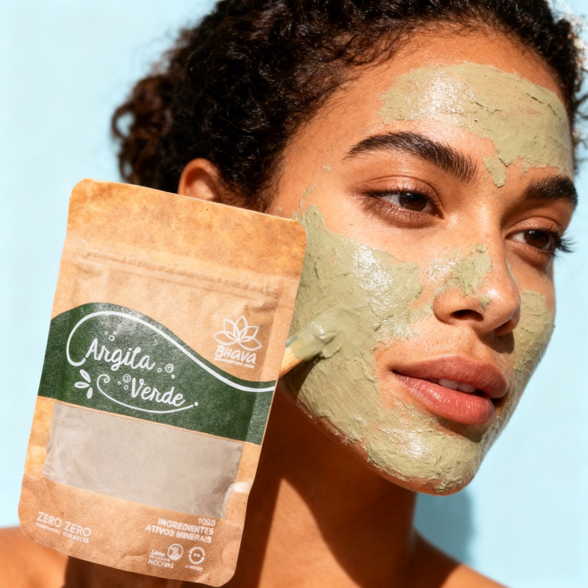 Argila verde 100g - 100% Pura