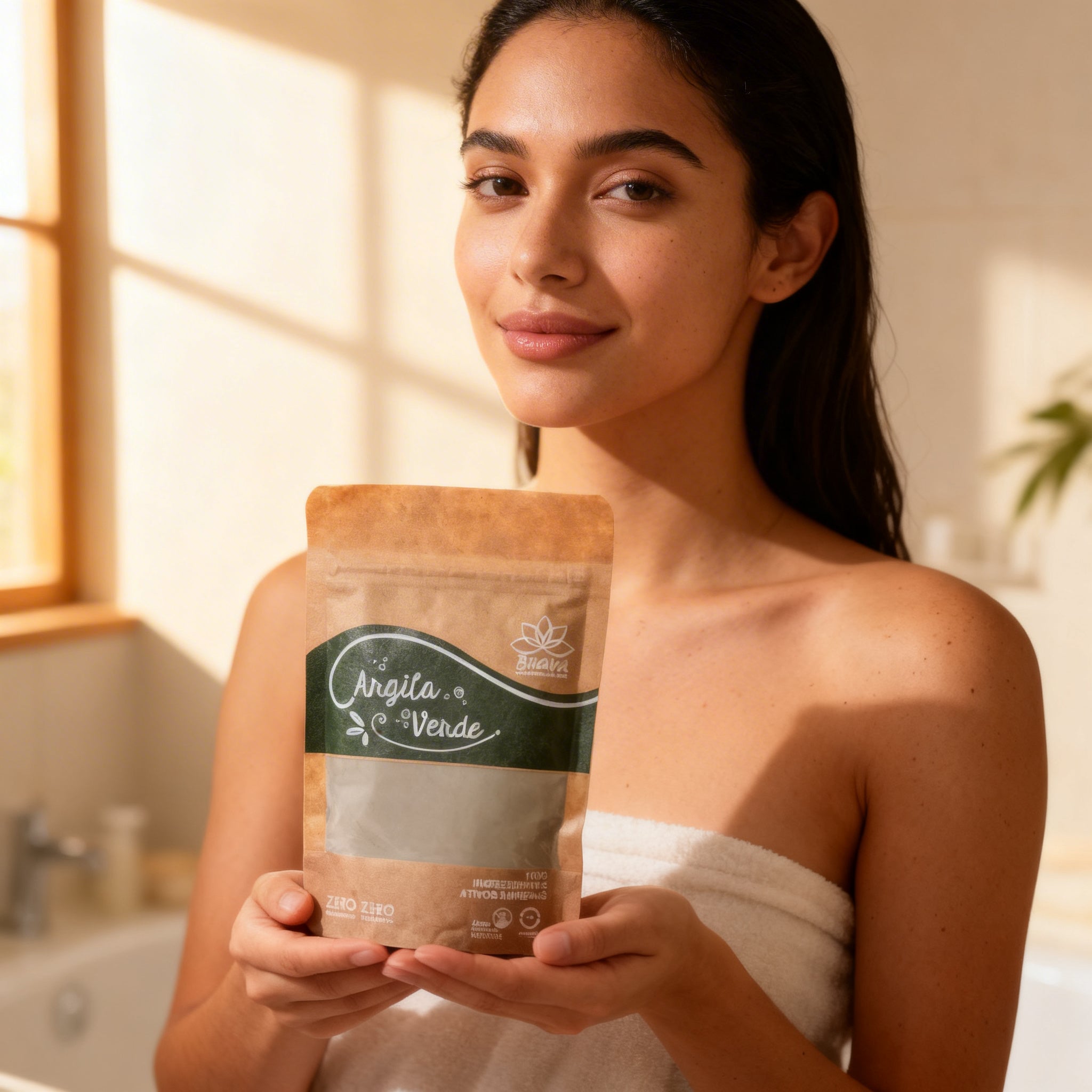 Argila verde 100g - 100% Pura