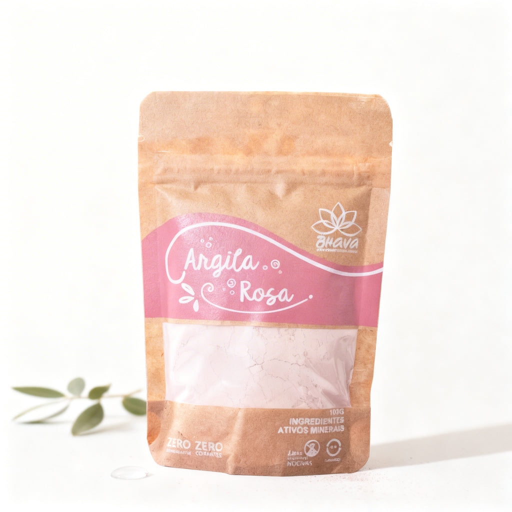 Argila rosa 100g - 100% Pura