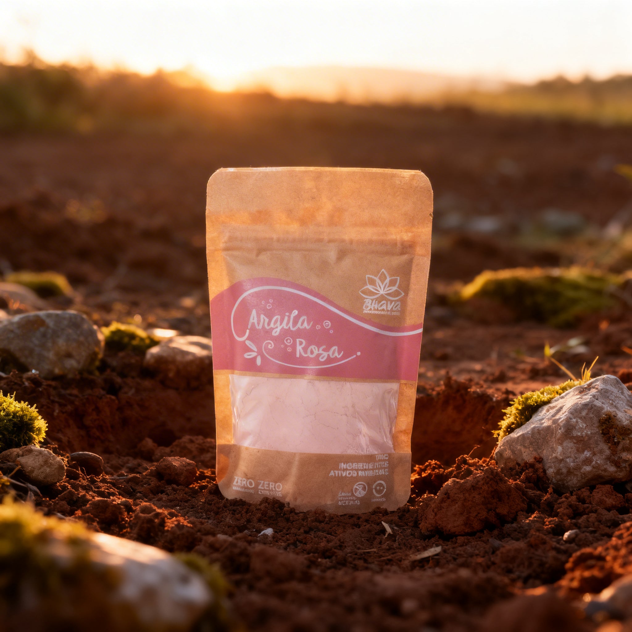 Argila rosa 100g - 100% Pura