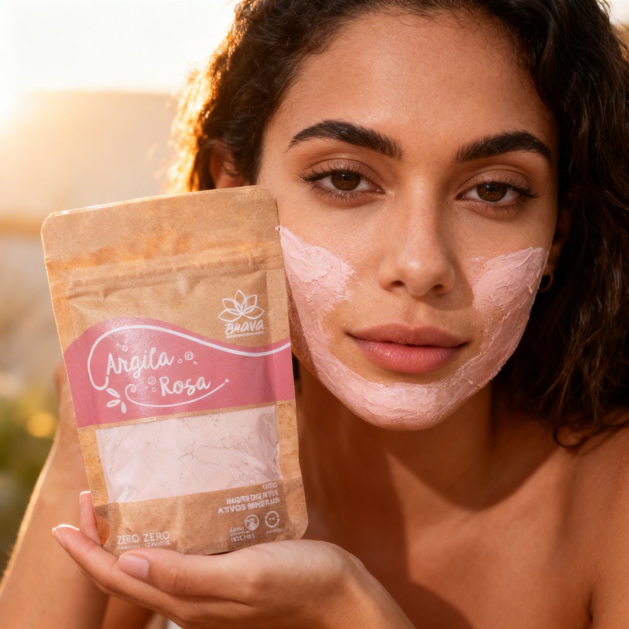 Argila rosa 100g - 100% Pura