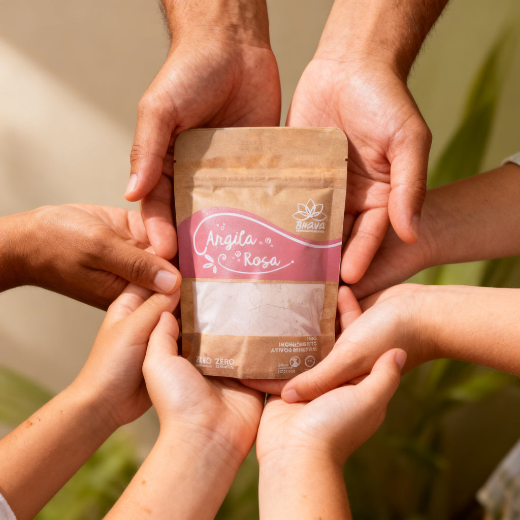 Argila rosa 100g - 100% Pura