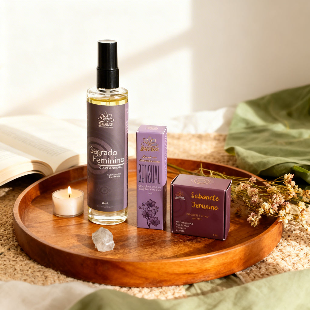Kit Trio Sagrado Feminino 100% natural