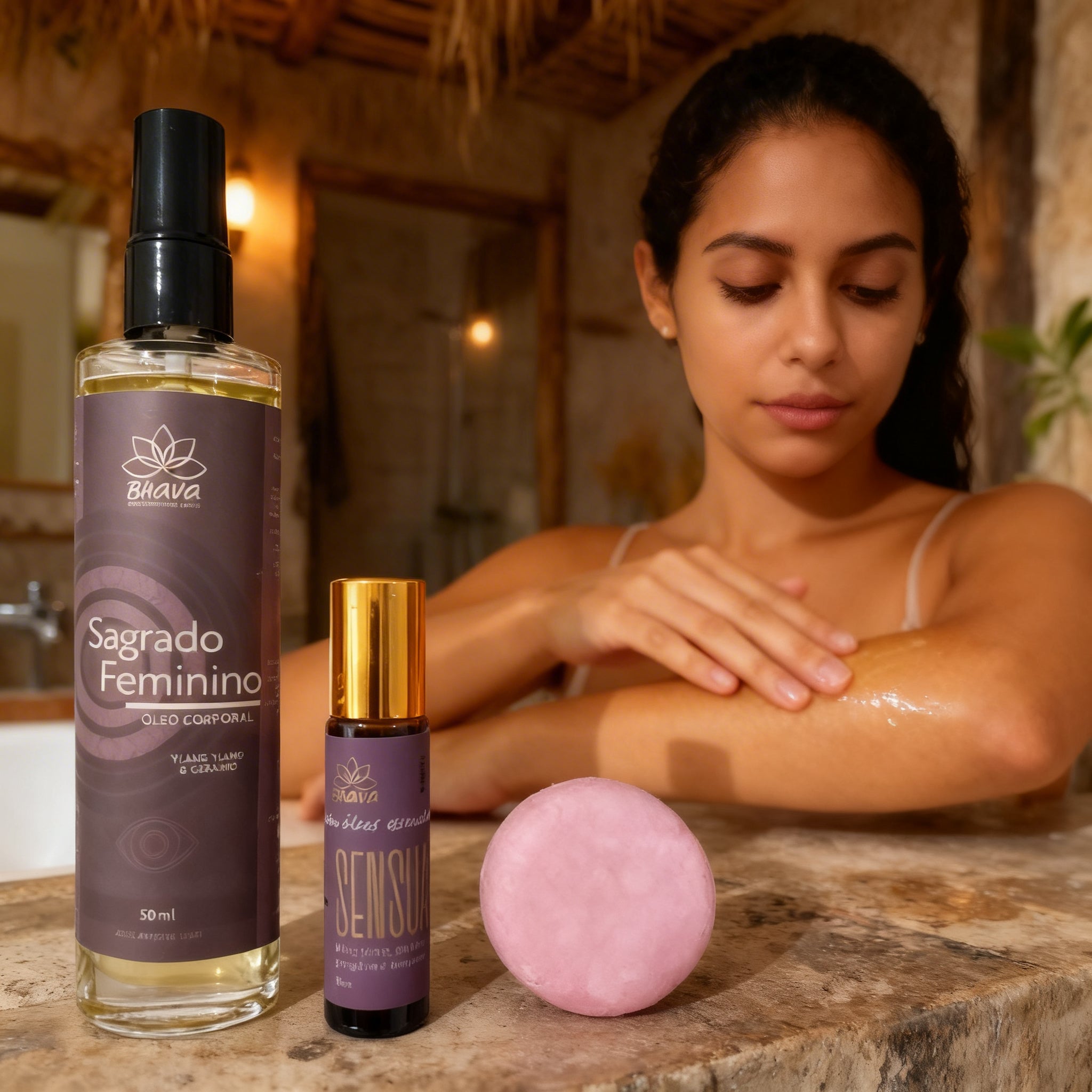 Kit Trio Sagrado Feminino 100% natural