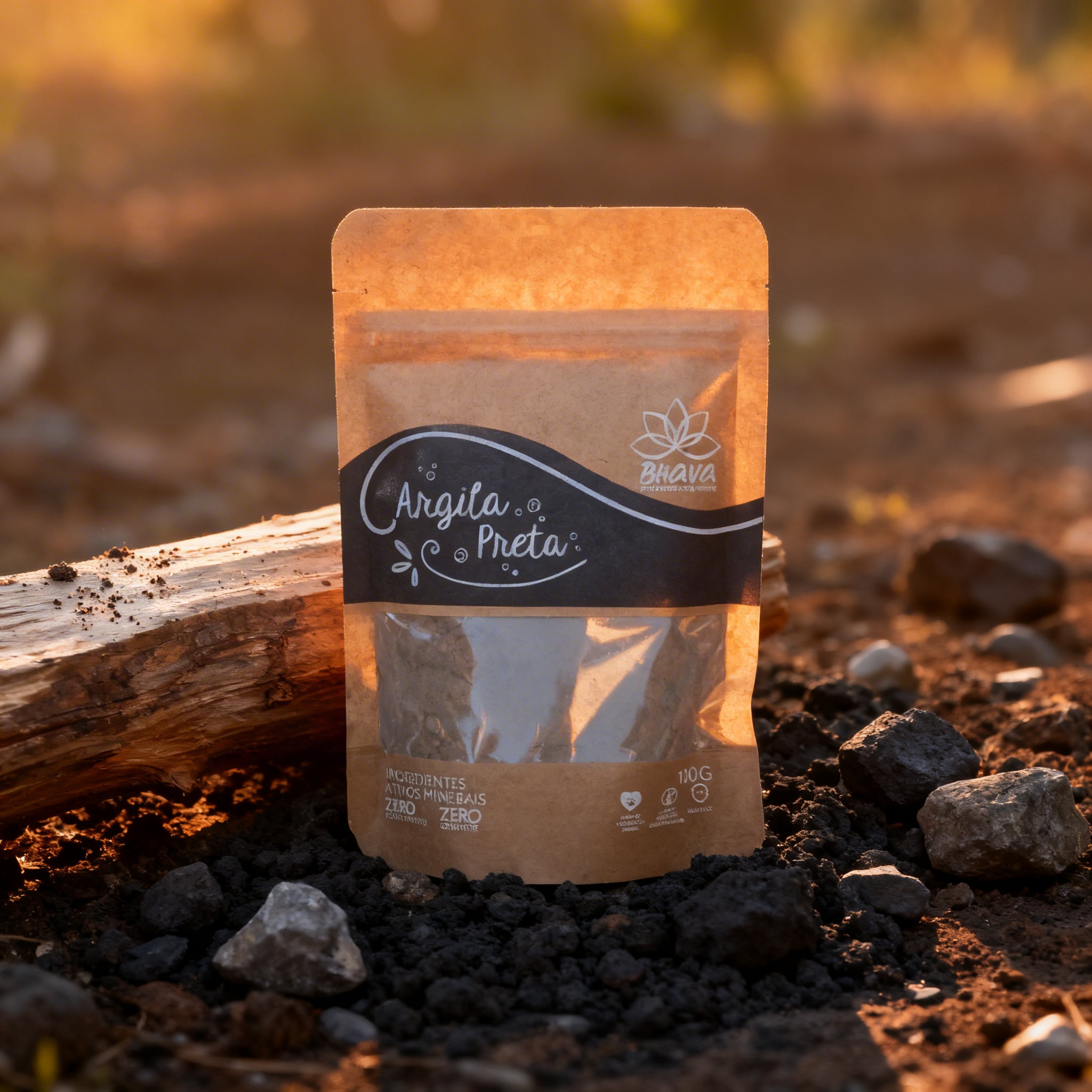 Argila Preta 100g - 100% Pura