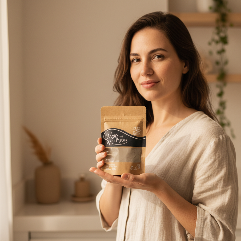 Argila Preta 100g - 100% Pura