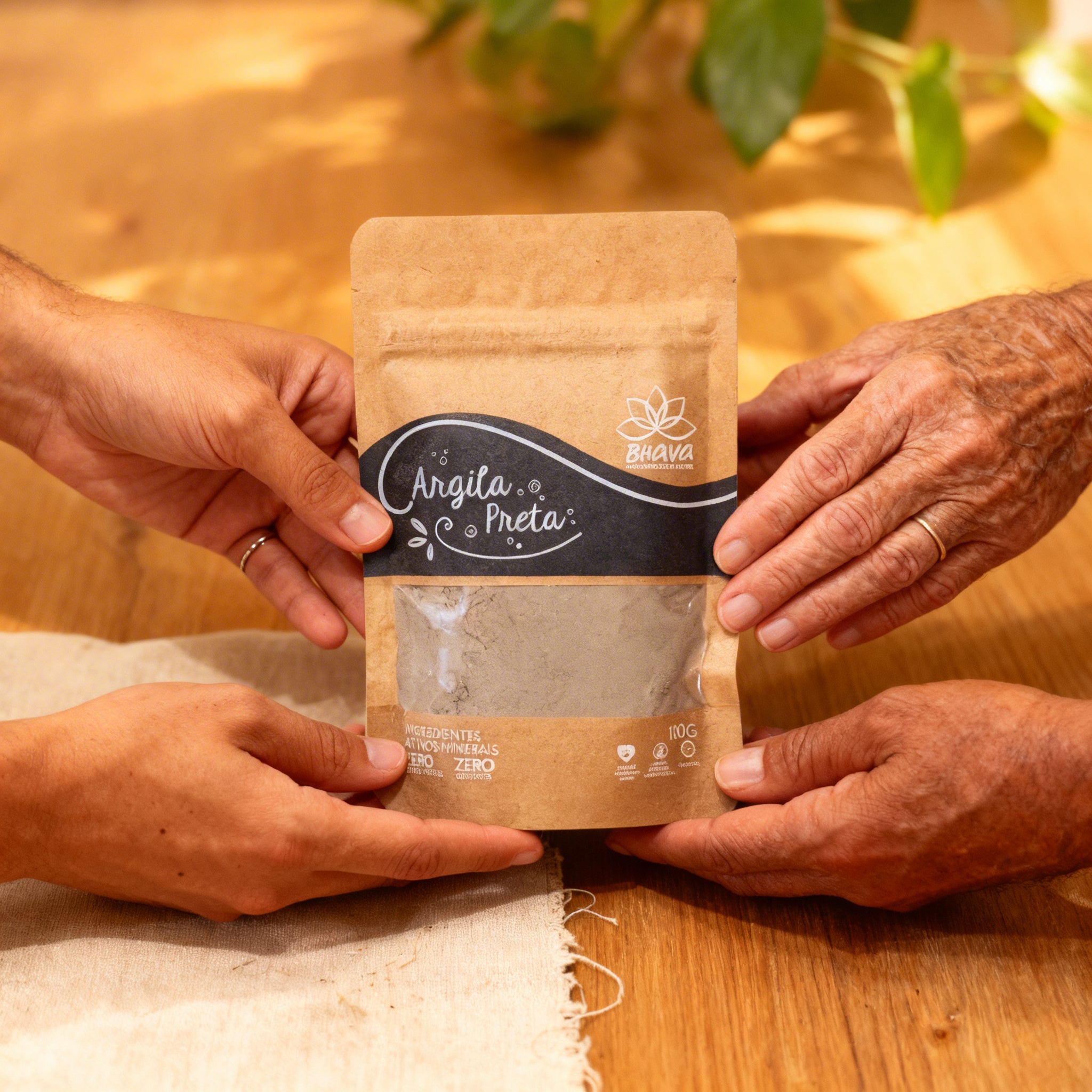 Argila Preta 100g - 100% Pura