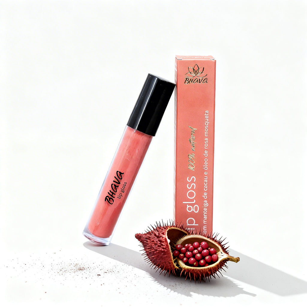 Lip Gloss Vermelho Urucum 6g 100% natural