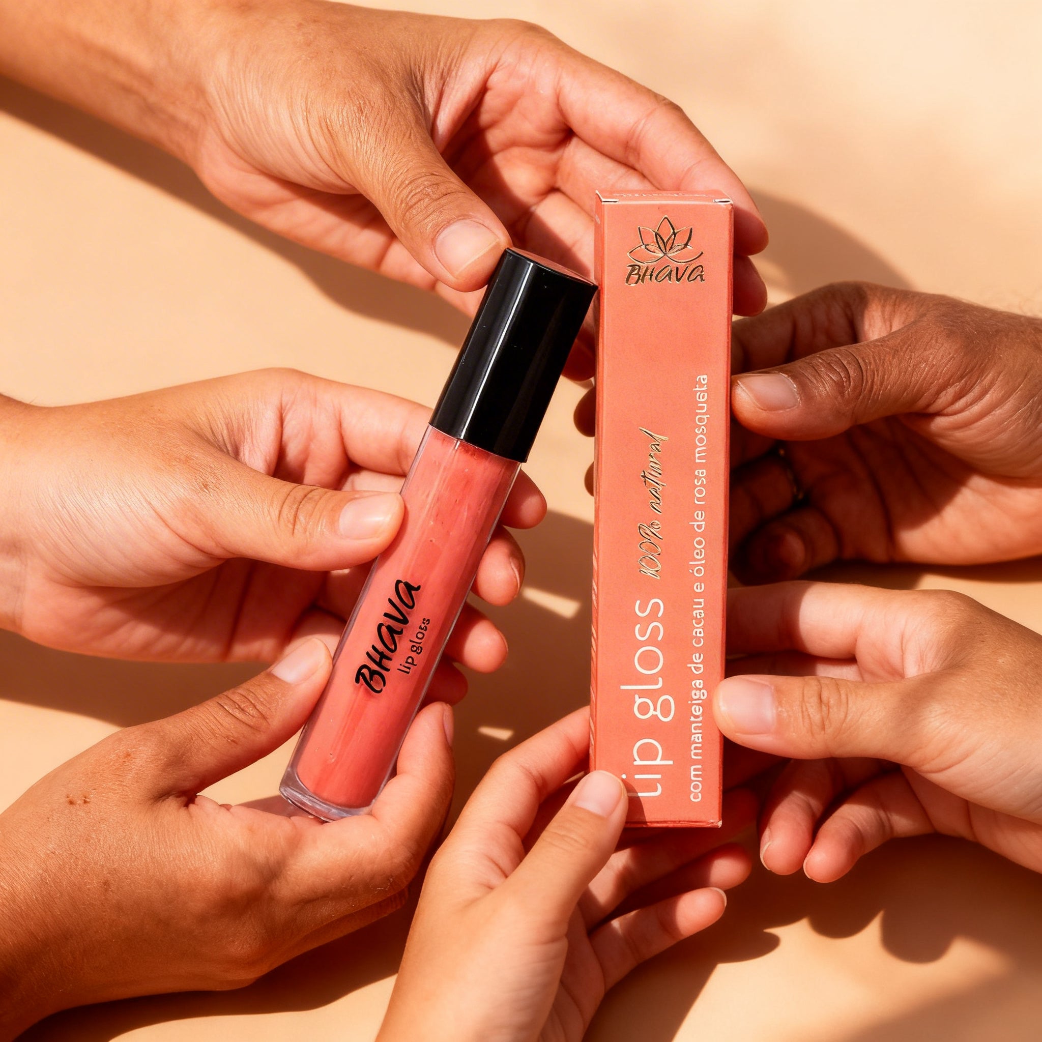Lip Gloss Vermelho Urucum 6g 100% natural