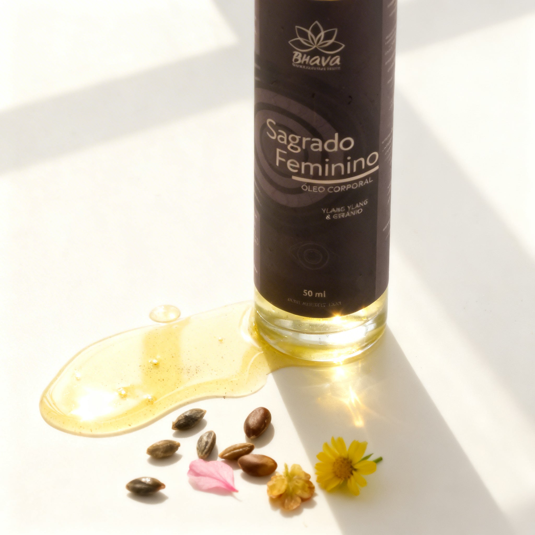 Óleo Corporal Sagrado Feminino 50ml - 100% Natural