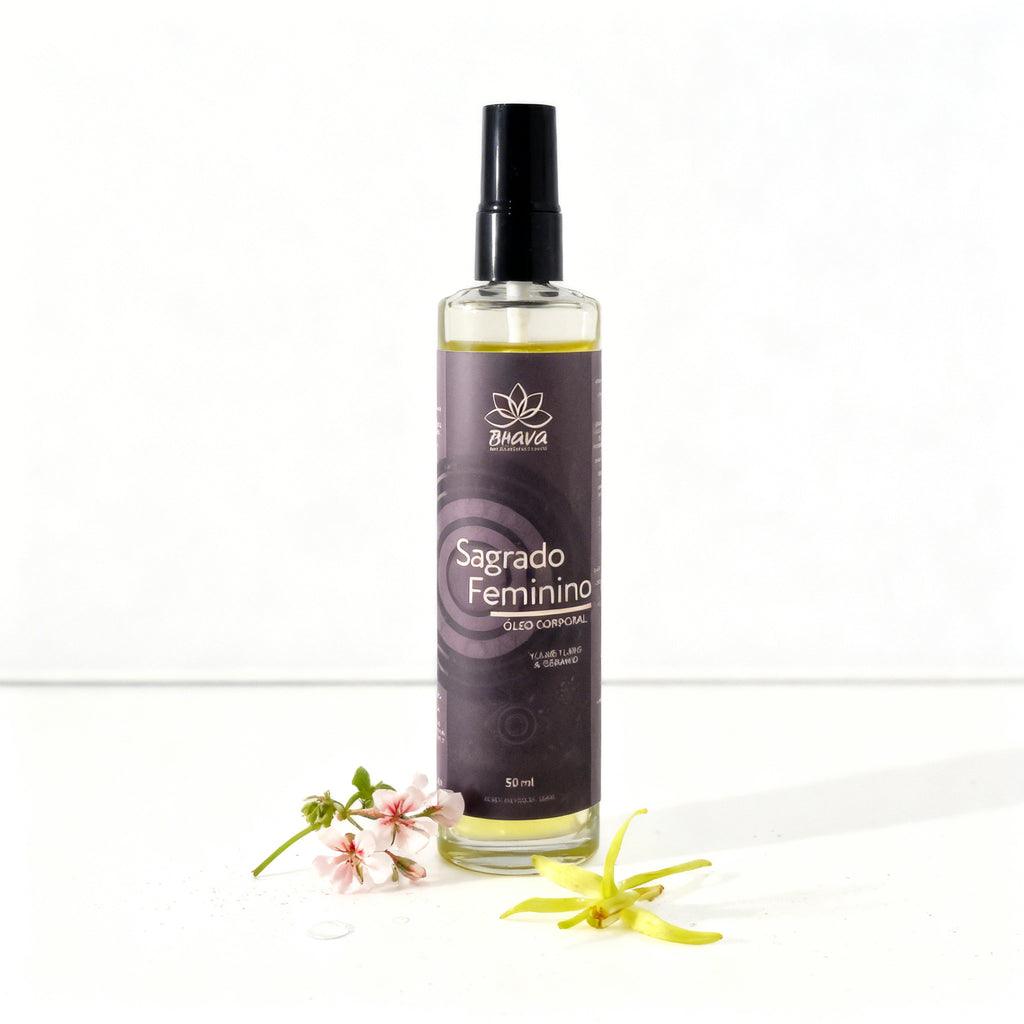 Óleo Corporal Sagrado Feminino 50ml - 100% Natural