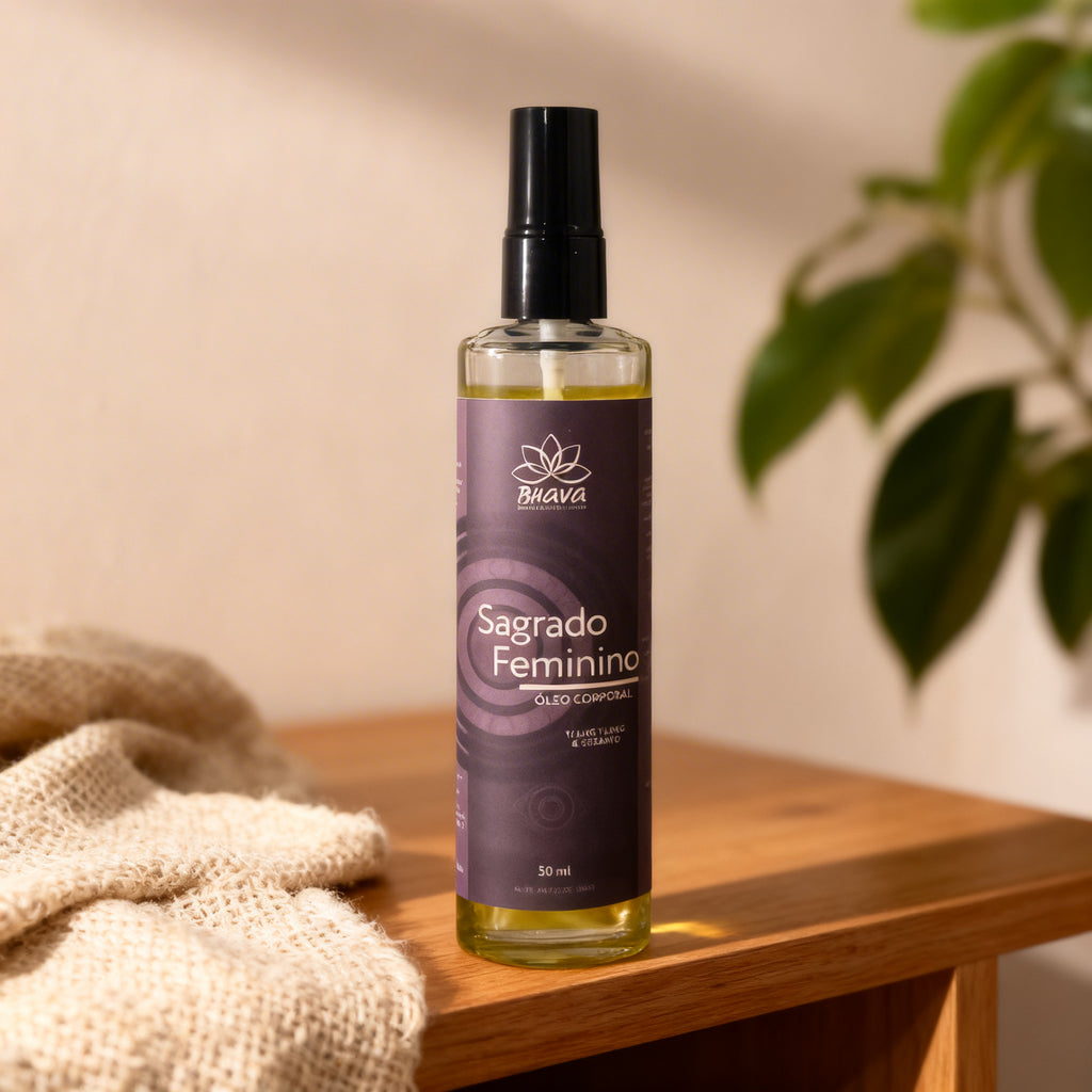 Óleo Corporal Sagrado Feminino 50ml - 100% Natural