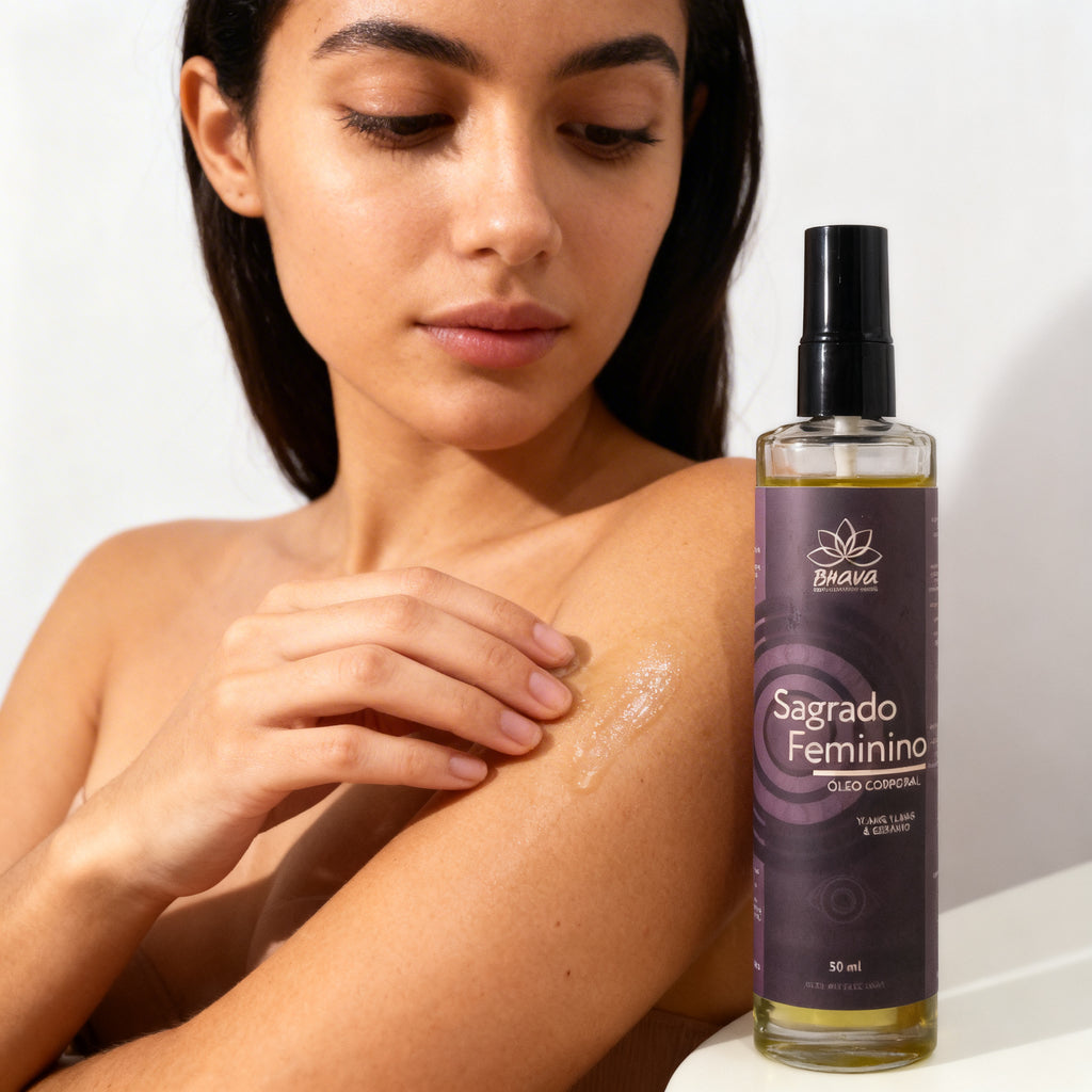 Óleo Corporal Sagrado Feminino 50ml - 100% Natural