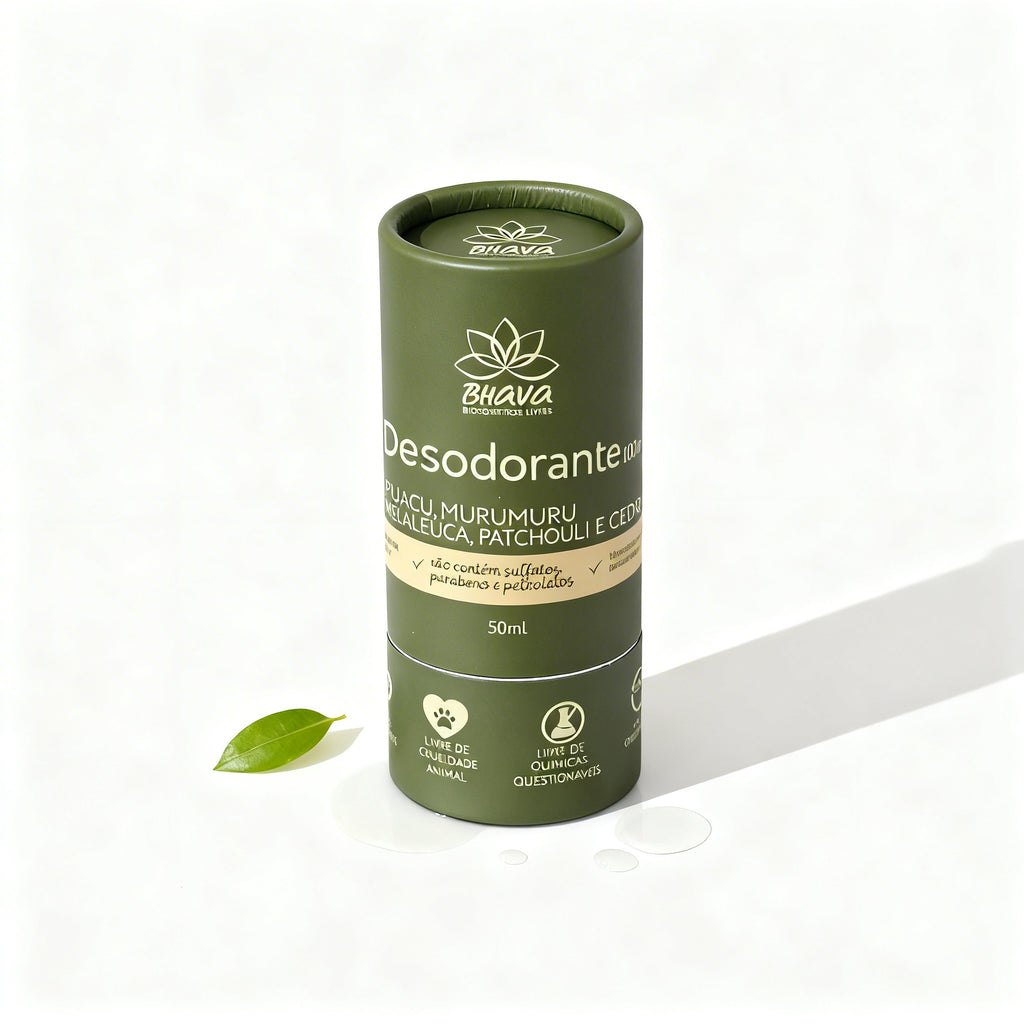Desodorante Bastão sem alumínio 100% Natural 50g - Zero Plástico