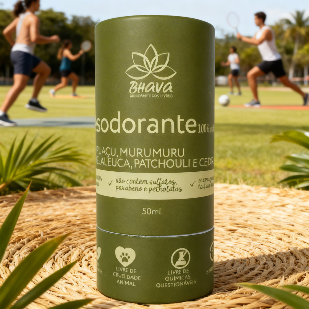 Desodorante Bastão sem alumínio 100% Natural 50g - Zero Plástico
