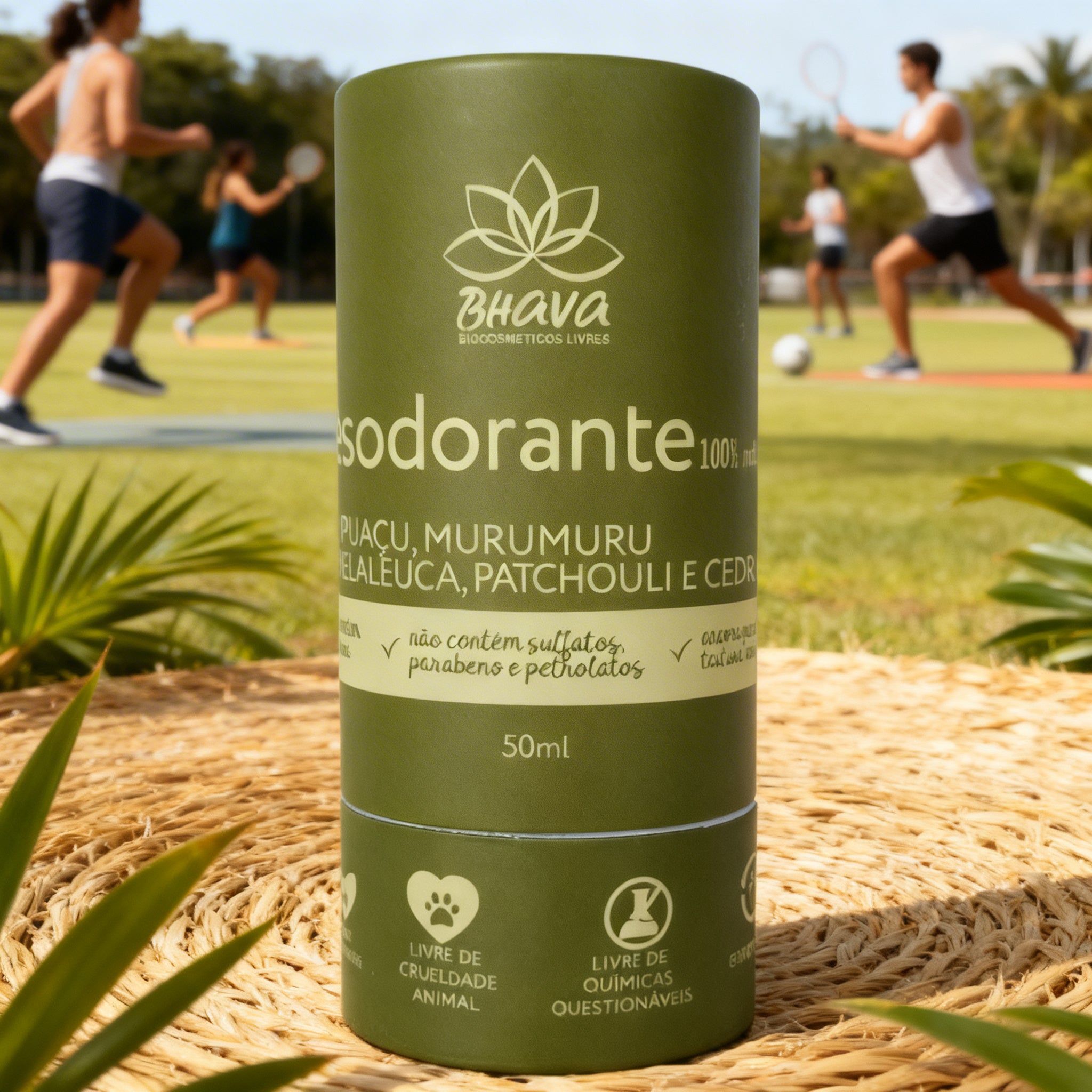 Desodorante Bastão sem alumínio 100% Natural 50g - Zero Plástico
