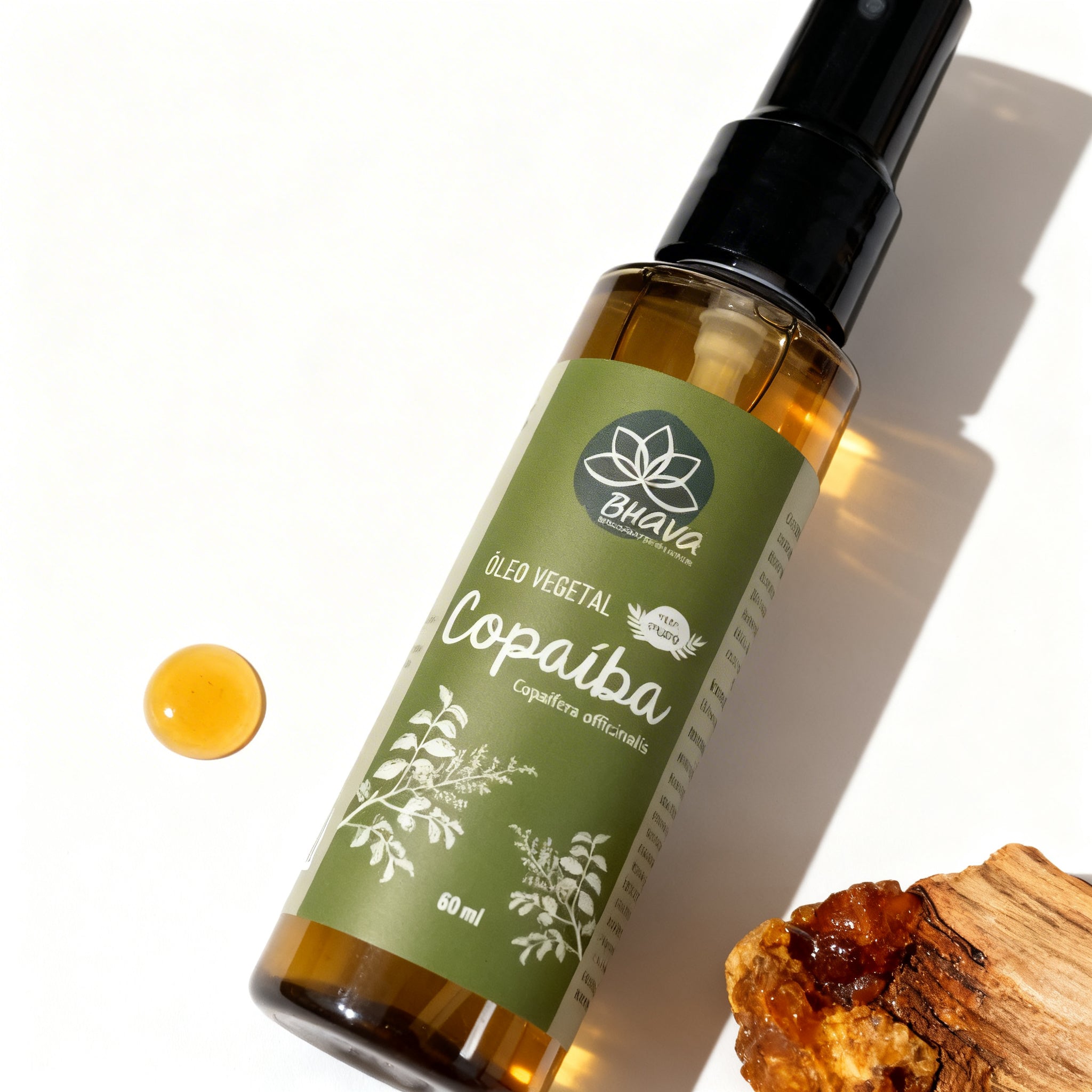 Óleo Vegetal de Copaíba 60ml - 100% Puro