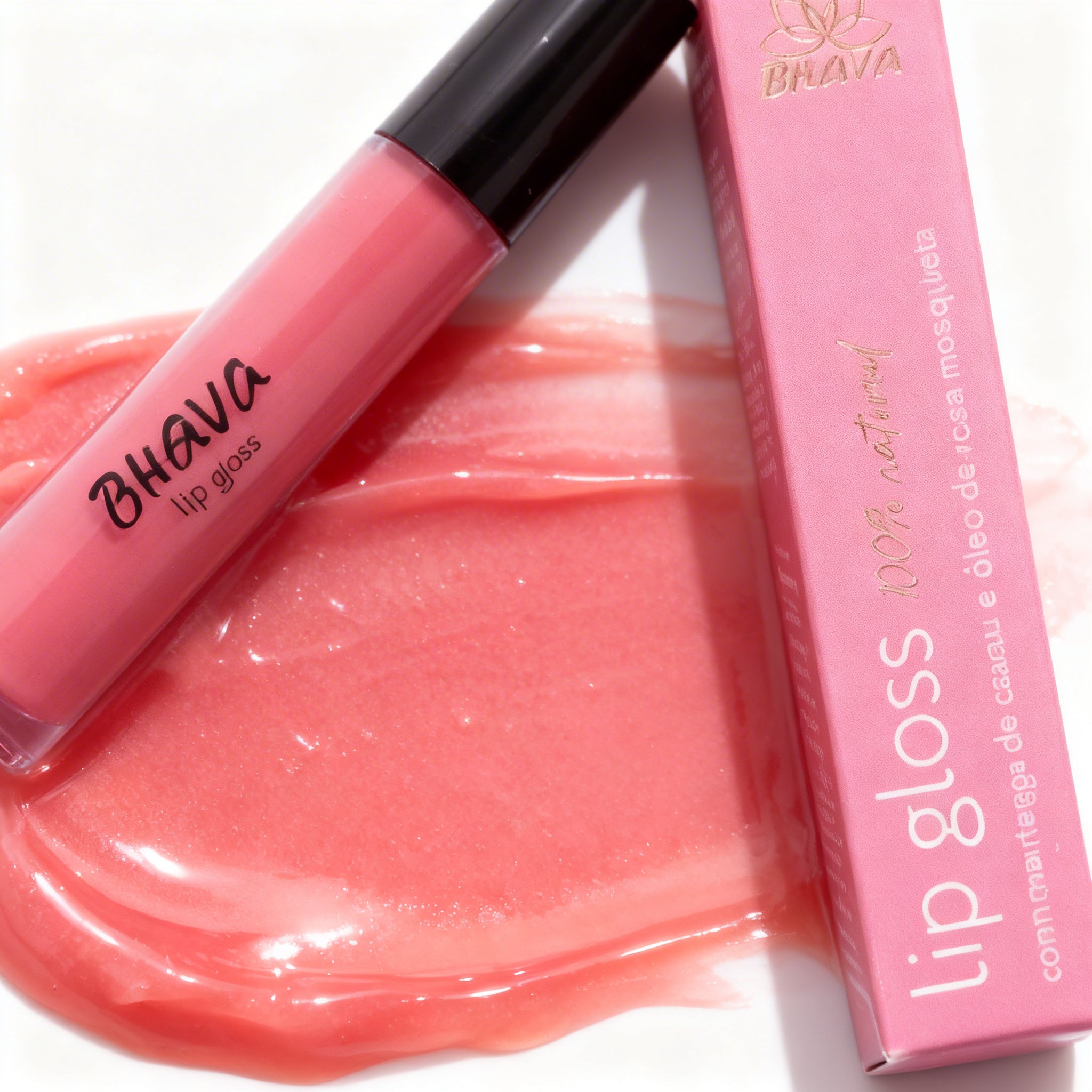 Lip Gloss Rosa Manacá 6g 100% natural