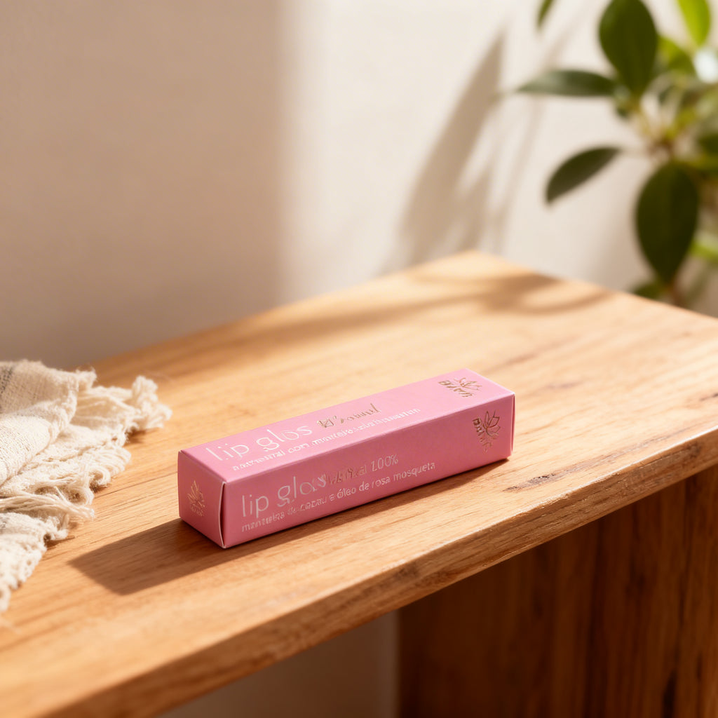 Lip Gloss Rosa Manacá 6g 100% natural