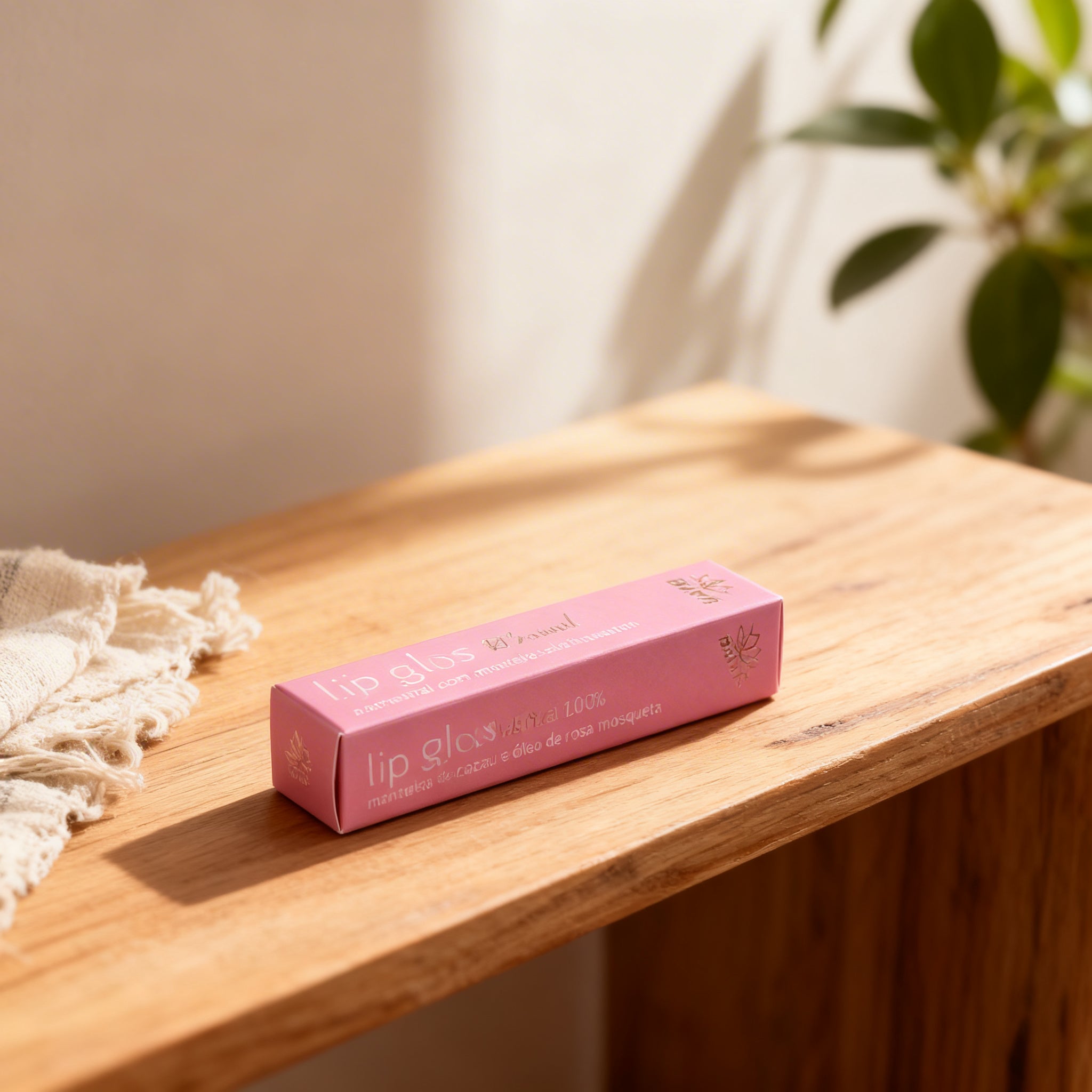 Lip Gloss Rosa Manacá 6g 100% natural