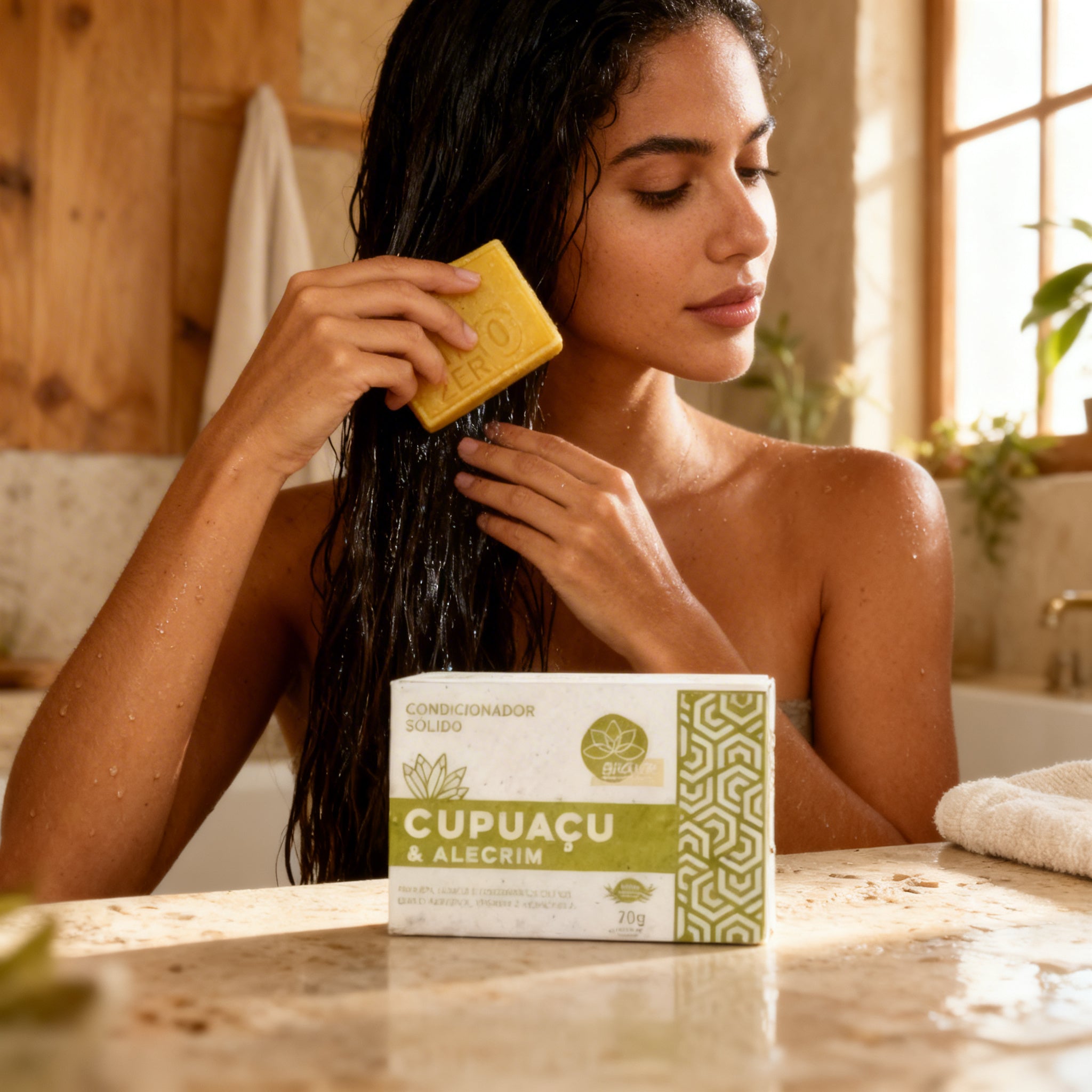 Condicionador sólido 100% Natural 70gr - Lixo Zero