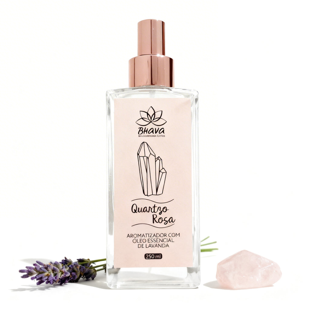 Aromatizador de Ambiente Quartzo Rosa 100% Natural 250ml