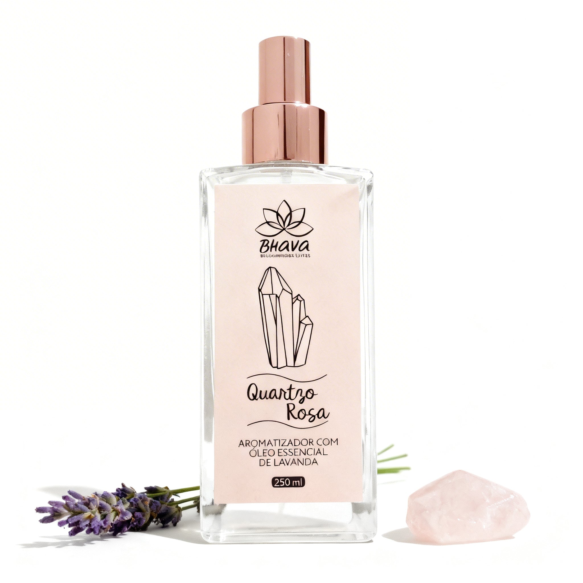 Aromatizador de Ambiente Quartzo Rosa 100% Natural 250ml