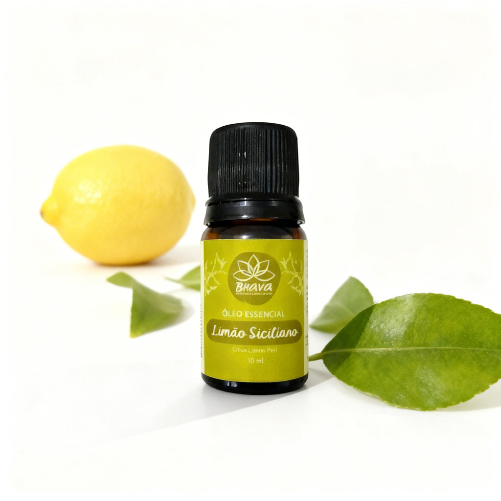 Óleo Essencial de Limão Siciliano Orgânico 10ml - 100% Puro