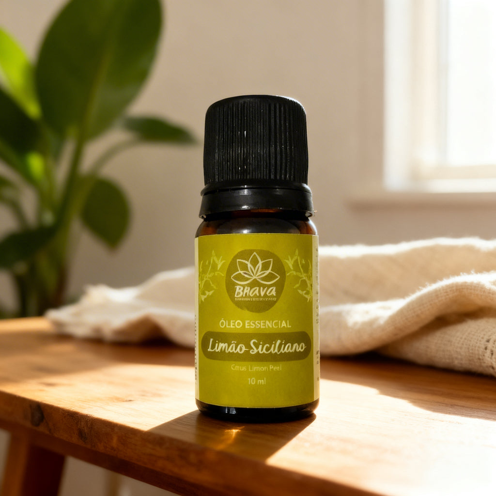 Óleo Essencial de Limão Siciliano Orgânico 10ml - 100% Puro