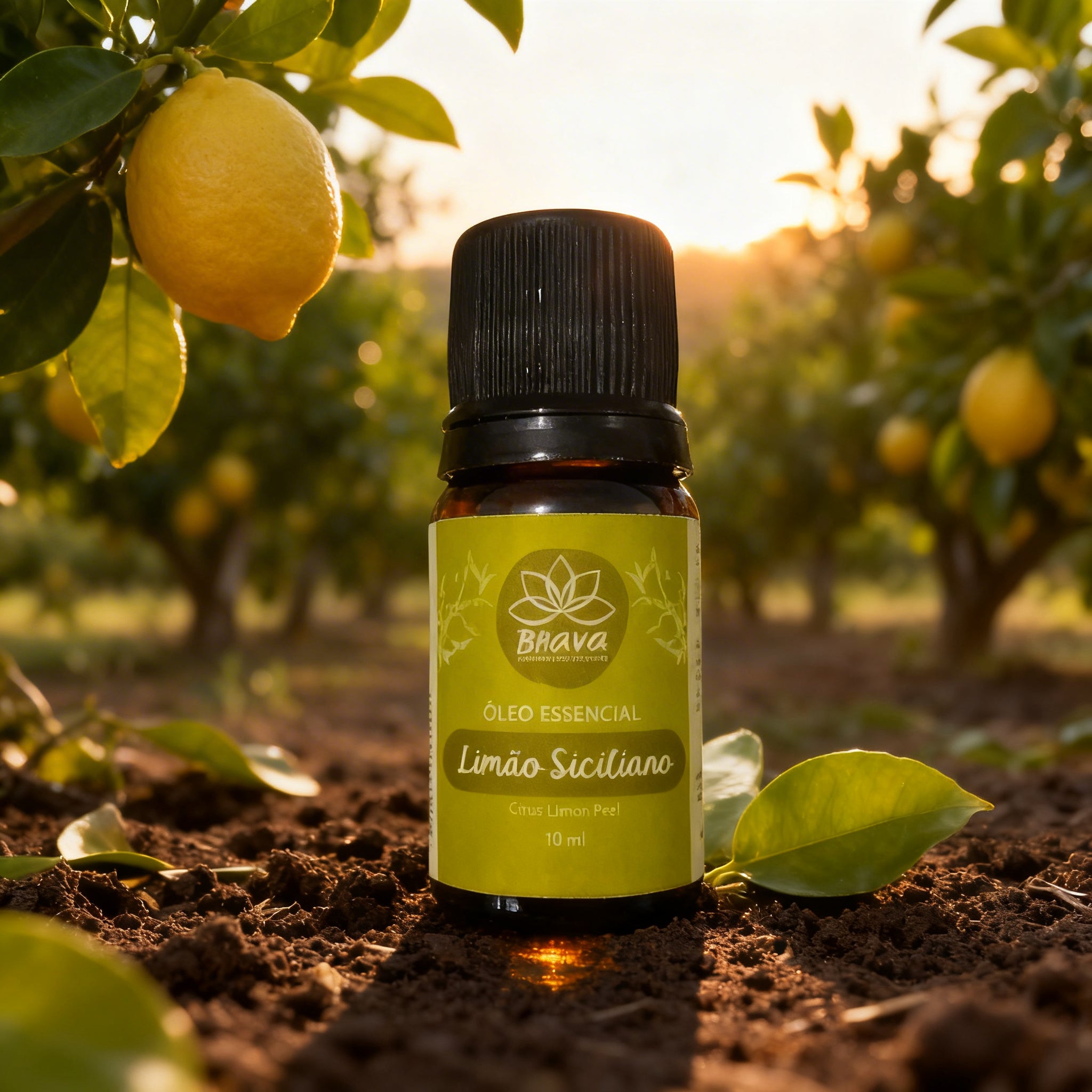 Óleo Essencial de Limão Siciliano Orgânico 10ml - 100% Puro
