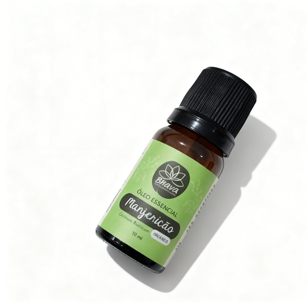 Óleo Essencial de Manjericão Orgânico 10ml - 100% Puro