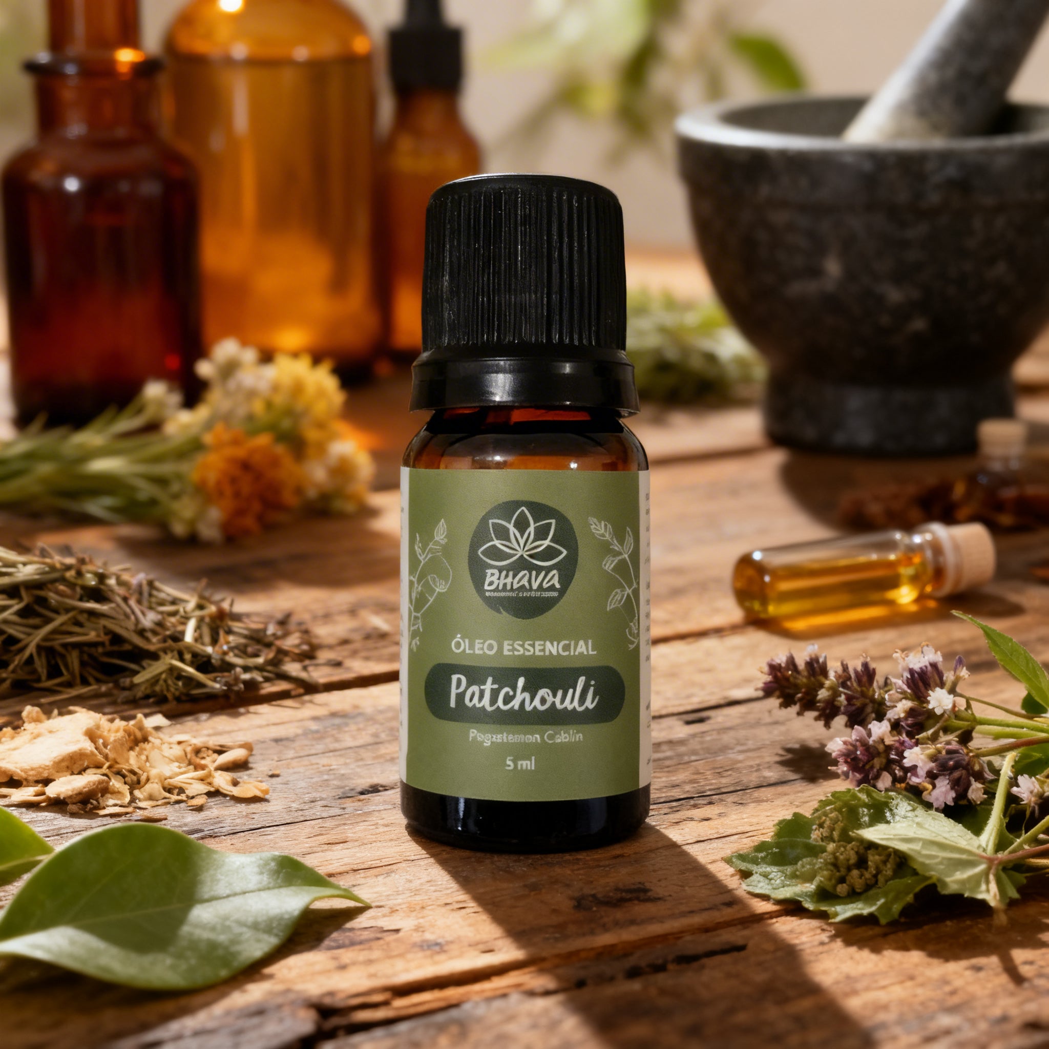 Óleo Essencial de Patchouli 5ml 100% Puro