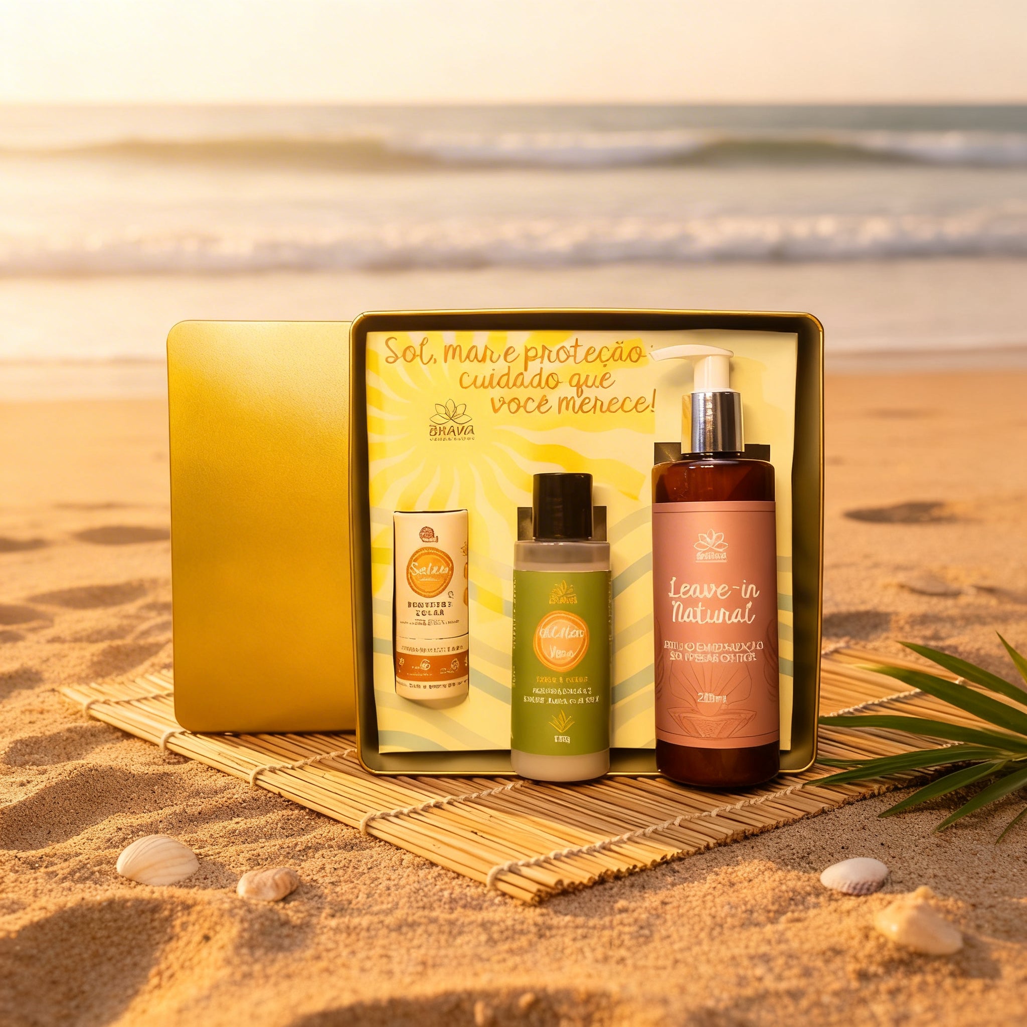 Kit Praia 100% natural