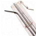 Kit Canudos Ecológicos Inox Sustentável